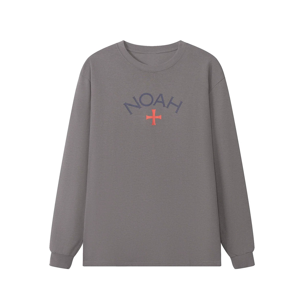 NOAH MARS Men First Gen Cross Crew Neck Long Sleeve Base Tee
