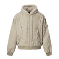 NOAH MARS Mountain Print Velvet Lined Hooded Cotton Jacket Men Old Money Winter Coat