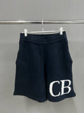 Cole Buxton Navy Side Italic CB Logo Shorts
