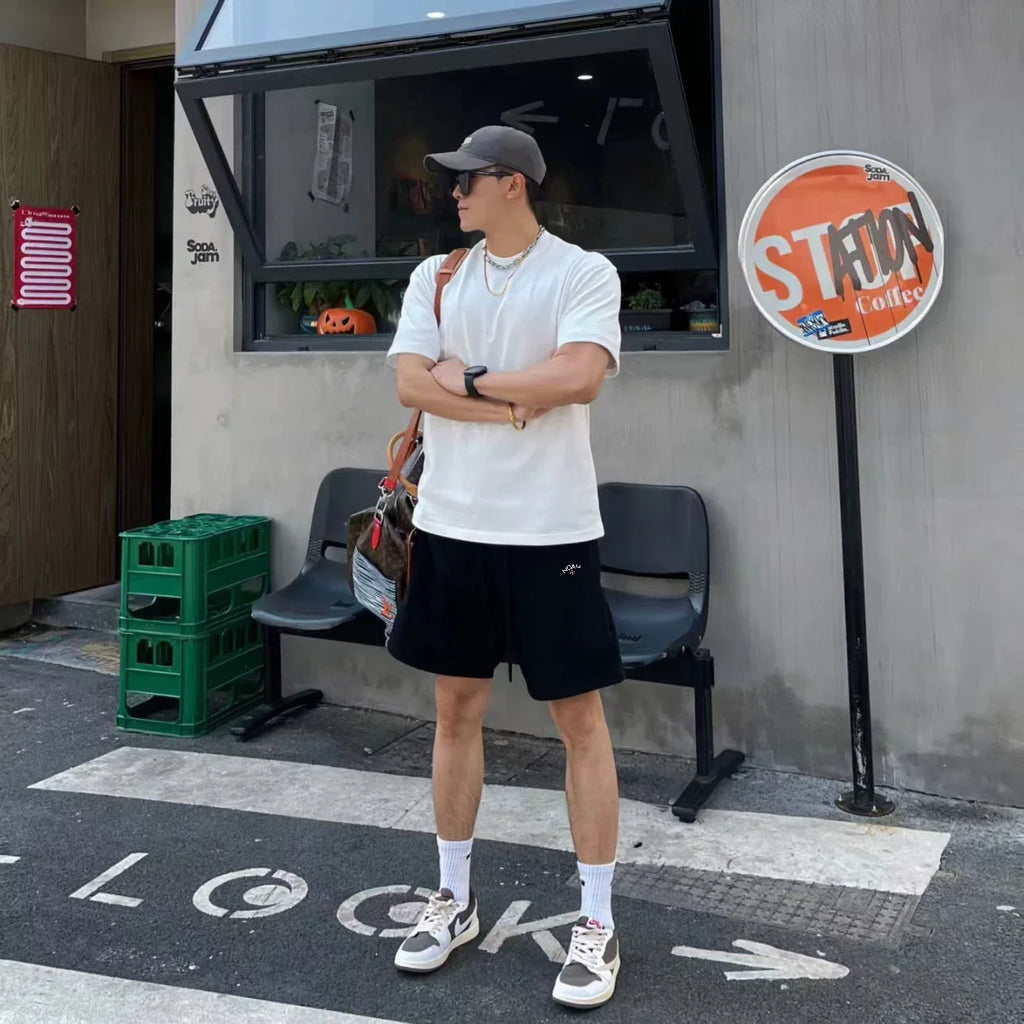 NOAH MARS - The summer casual sports five-pair pants of the trendy brand