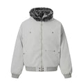 NOAH MARS Mountain Print Velvet Lined Hooded Cotton Jacket Men Old Money Winter Coat